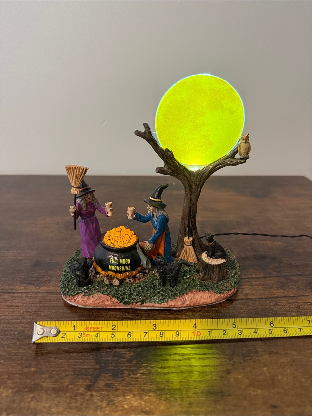 Lemax Spooky Town Full Moon Moonshine Witches Halloween Decor Table Accent 84335 - Picture 9 of 15